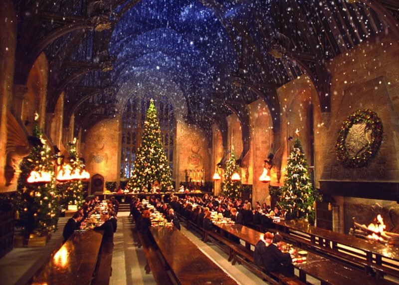 dining room at Hogwarts